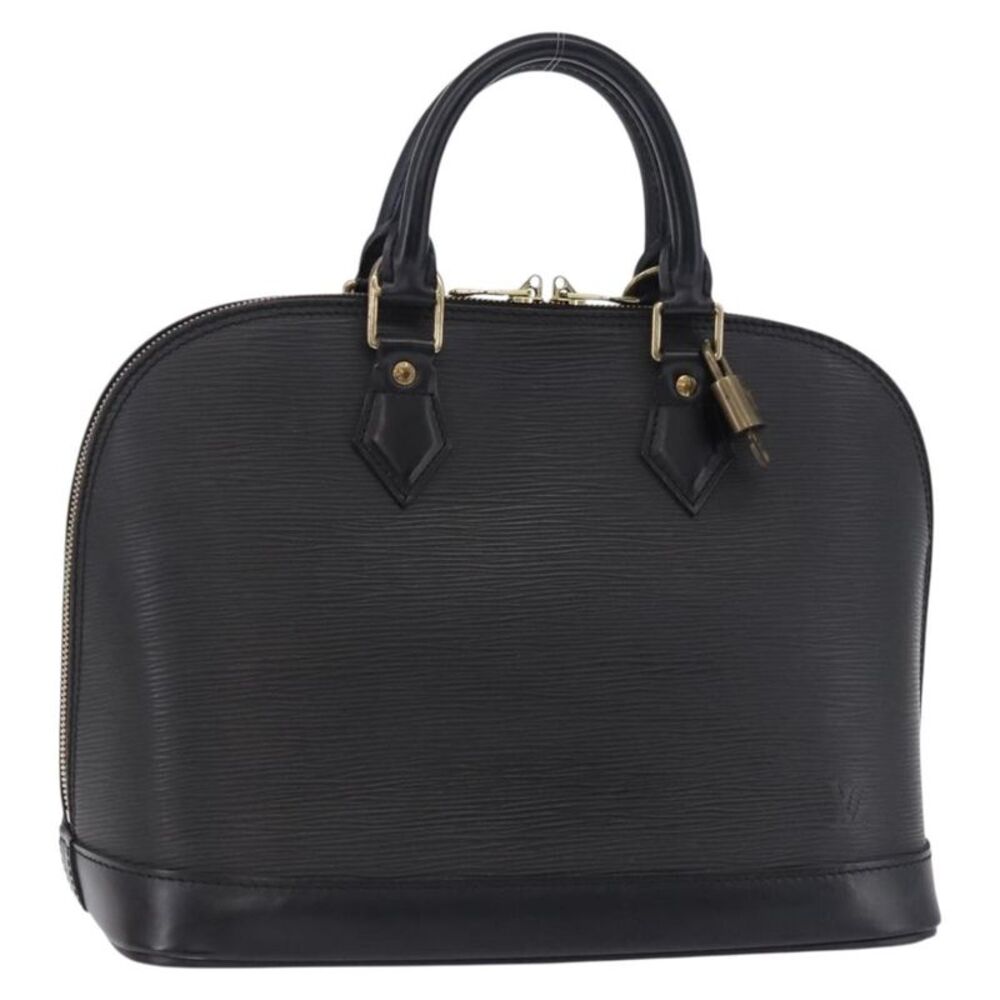 Louis Vuitton Alma Epi Leather Black Leather Handbag